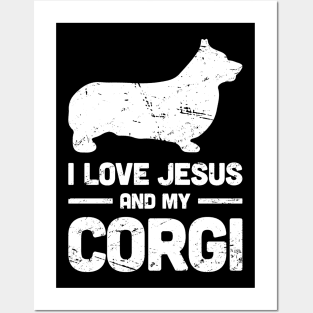 Corgi - Funny Jesus Christian Dog Posters and Art